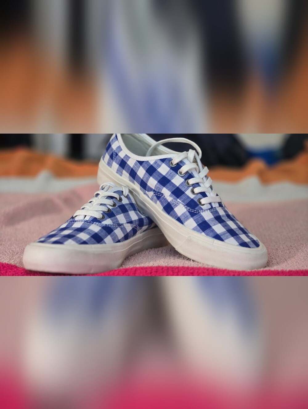SeeVee For J Crew 🎀CUTE🎀 Legend Blue Gingham Sneakers
